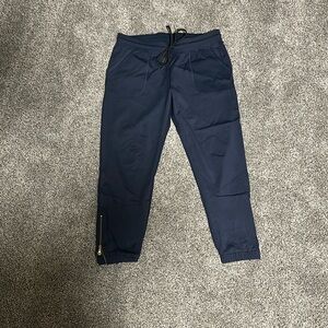 Zyia Peak Zippered Joggers - Navy, Short, Medium